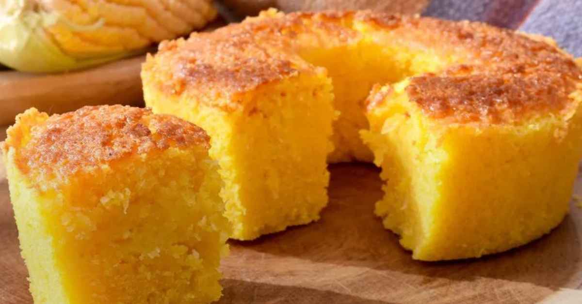 Bolo de Flocão de Milho Sem Farinha Leve e Saboroso